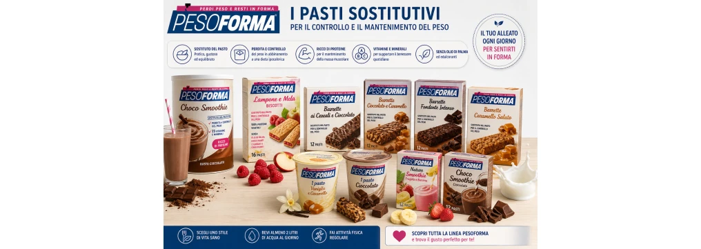 Quanti kg si perdono con Pesoforma e come usare i pasti sostitutivi per dimagrire
