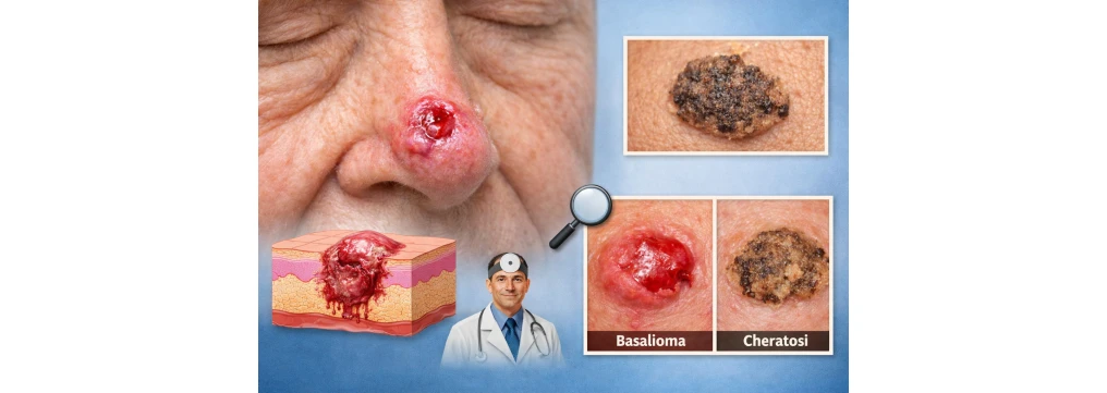 Basalioma: come si presenta, è benigno, cosa succede se non si cura e come distinguerlo da una cheratosi