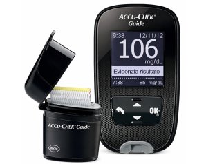 Accu Chek Guide Kit misuratore glicemia nel sangue con accessori completi per autocontrollo diabetico