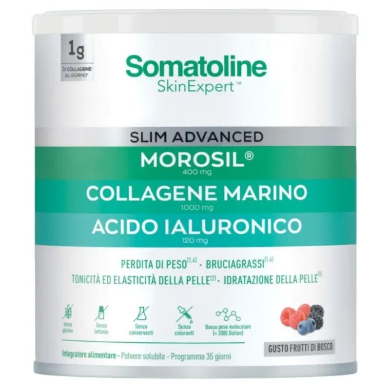 Somatoline Skin Expert Slim Advanced Integratore Perdita Peso Frutti di Bosco Polvere 275g