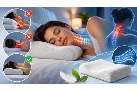 Cuscino per cervicale: come deve essere, quanti usarne e come dormire per ridurre dolore e rigidità