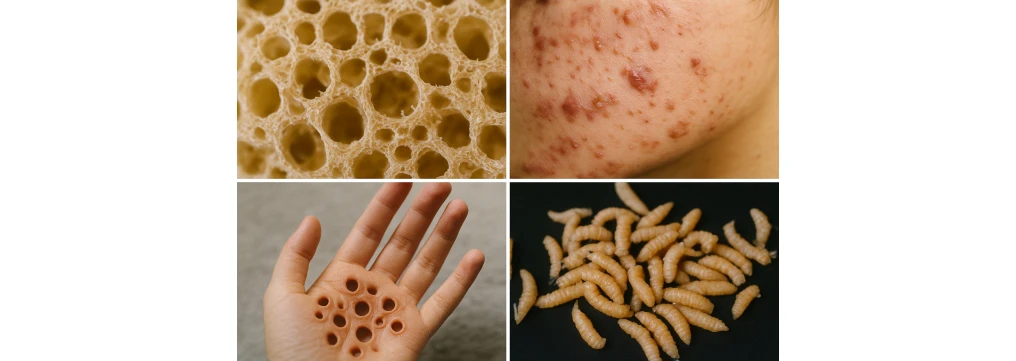 Tripofobia: significato, immagini, test e cause sulla pelle umana