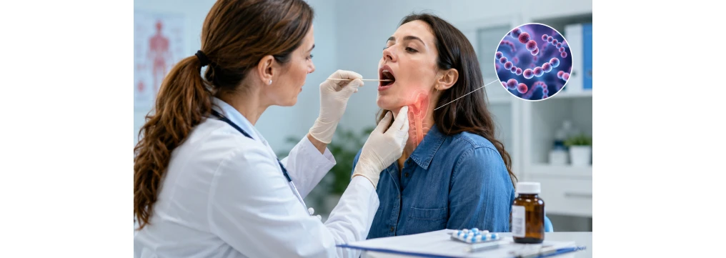 Antibiotico per mal di gola, placche e streptococco: quando serve davvero