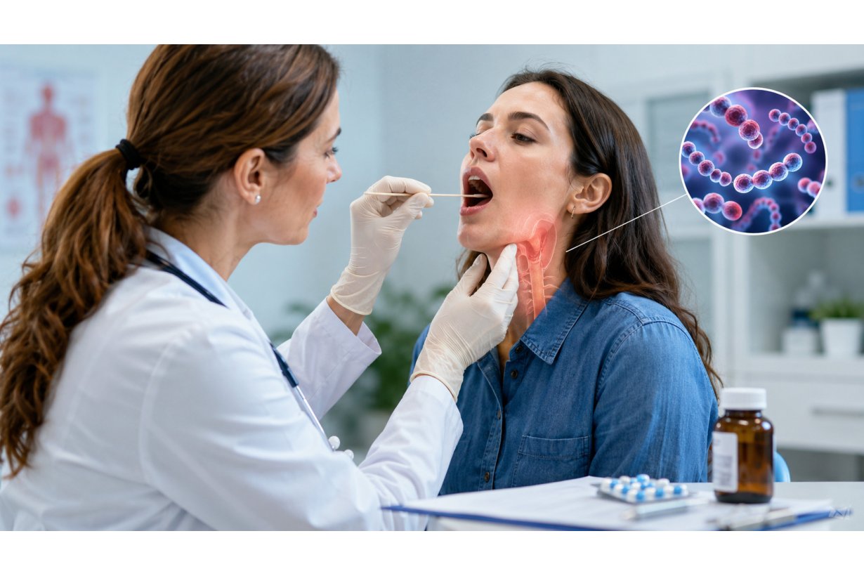 Antibiotico per mal di gola, placche e streptococco: quando serve davvero