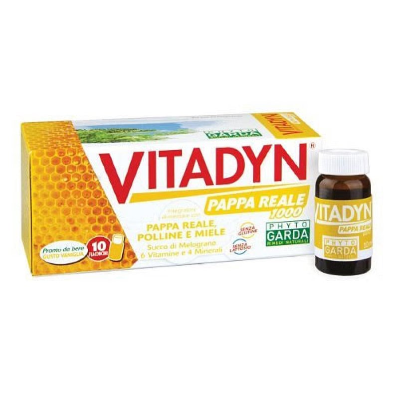 Vitadyn Pappa Reale integratore 10 flaconcini da 10 ml Vitadyn Pappa Reale integratore 10 flaconcini da 10 ml