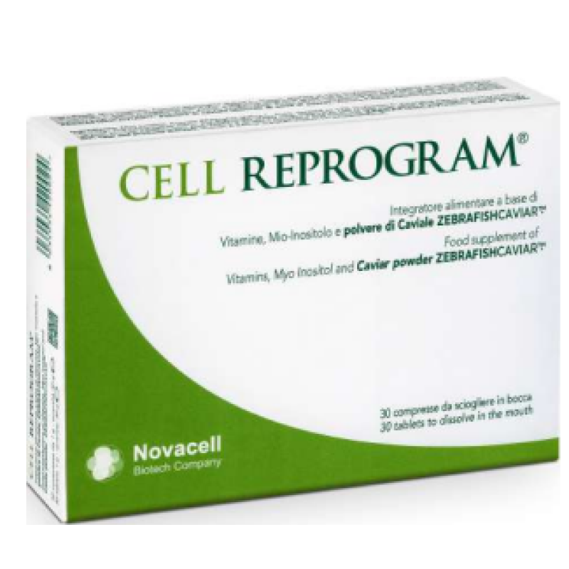 Cell Reprogram – Integratore alimentare a base di vitamine, mio-inositolo e polvere di caviale 30 compresse Cell Reprogram – Integratore alimentare a base di vitamine, mio-inositolo e polvere di caviale 30 compresse