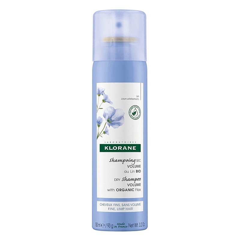 Klorane La Cosmetica dalla Natura Shampoo Secco Lino Bio Capelli Sottili Piatti Senza Volume 150 ml