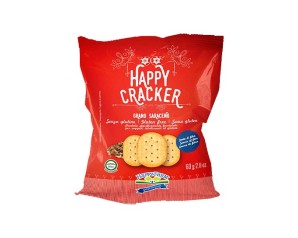 Happy Farm Alimenti senza Glutine Sostituti del Pane Crackers Grano Saraceno Fragranti e Gustosi 60 g