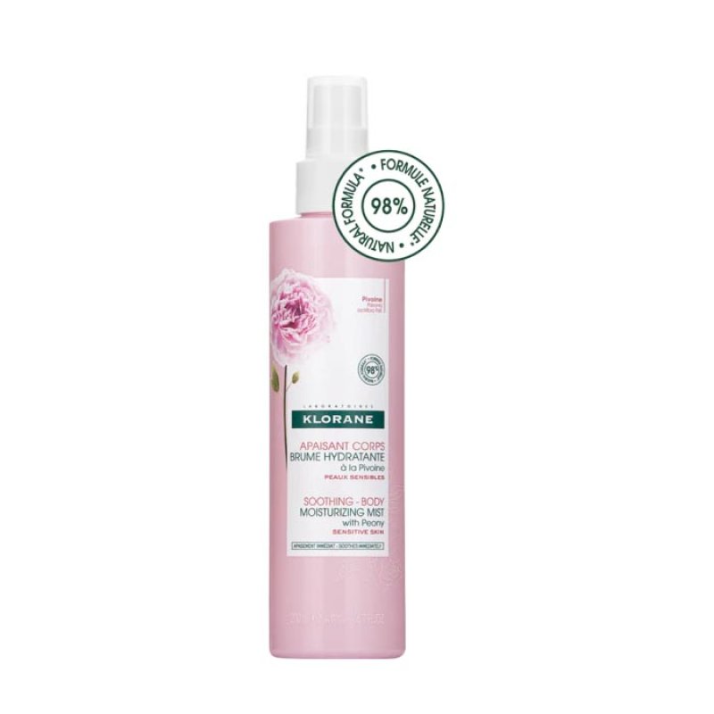 Klorane Linea Corpo Latte Idratante Nebulizzato Alla Peonia Idratante Rinfrescante 200 ml