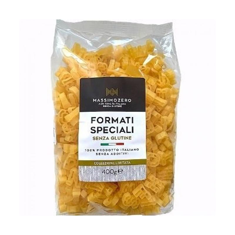 Massimo Zero Alimenti senza Glutine Formati Speciali Alfabeto 400 g Massimo Zero Alimenti senza Glutine Formati Speciali Alfabeto 400 g