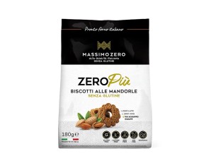 Massimo Zero Alimenti senza Glutine Prodotti da Forno Biscotti Mandorle 180 g