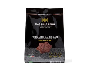 Massimo Zero Alimenti senza Glutine Prodotti da Forno Frollini Cacao 220 g