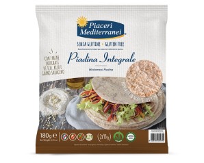 Eufarma Linea Senza Glutine Piaceri Mediterranei Pane e Forno Piadina Integrale 180 g