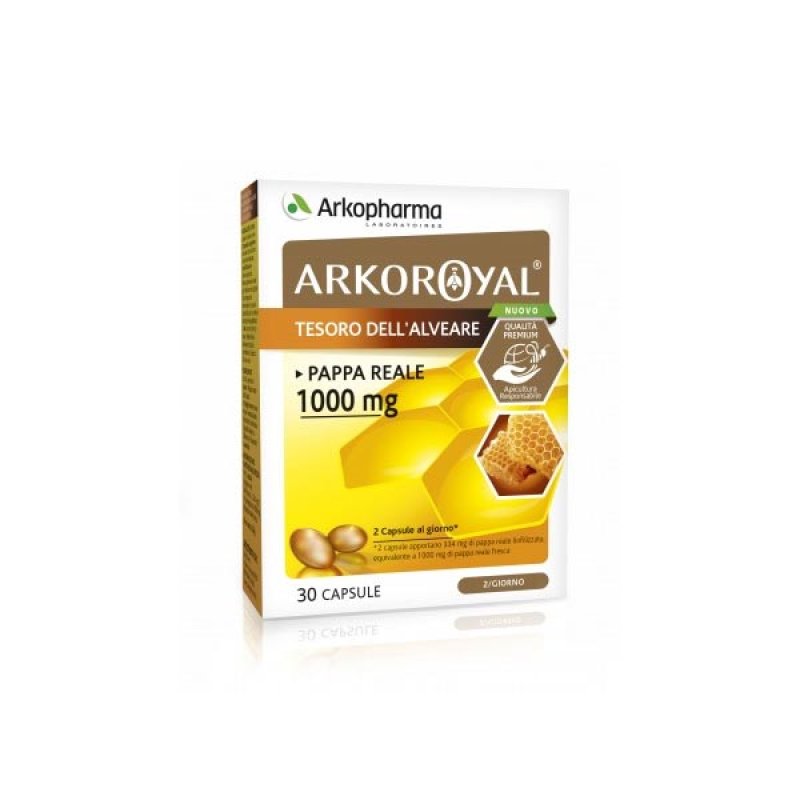 Arkofarma Benessere Naturale Arkocapsule Integratore Pappa Reale 1000 BI20U 30 Capsule Arkofarma Benessere Naturale Arkocapsule Integratore Pappa Reale 1000 BI20U 30 Capsule