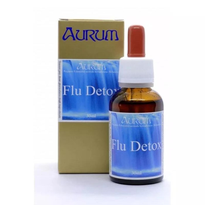 Aurum snc Laboratori Officinali Flu-Detox Preparato Erboristico Gocce 30 ml Aurum snc Laboratori Officinali Flu-Detox Preparato Erboristico Gocce 30 ml