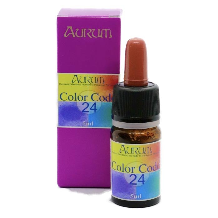 Aurum snc Laboratori Officinali Color Code 24 Preparato Erboristico Gocce 5 ml Aurum snc Laboratori Officinali Color Code 24 Preparato Erboristico Gocce 5 ml