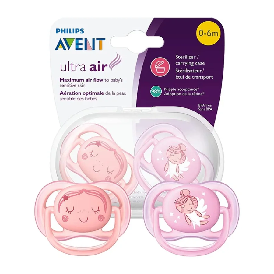 Avent 2 Tettarelle Classic+ Flusso Veloce 4 Fori 6m+ Allattamento Neonato