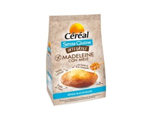 Cereal Alimenti Deliziosi senza Glutine Madeleine Integrali al Miele 170 g
