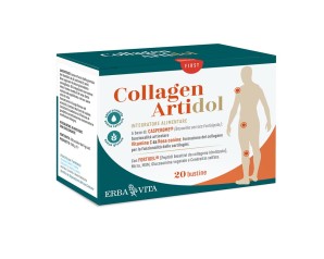 Erba Vita Integratori alimentari a Base Vegetale Collagen Artidol Cartilagini e Articolazioni 20 Buste