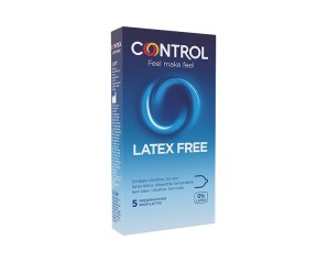 Control Condom Preservativo New Latex Free Misura Standard 5 Pezzi