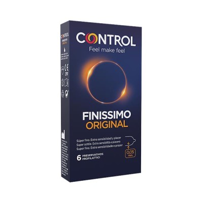 Control Condom Preservativo Classico Original Finissimo Misura Xl 6 Pezzi