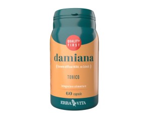 Erba Vita Integratori alimentari a Base Vegetale Damiana Tonificante Energizzante 60 Capsule