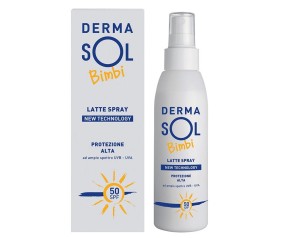 Meda Pharma Dermasol Bimbi Protettivo Solare SPF50+ Latte Spray Protezione Molto Alta 200 ml