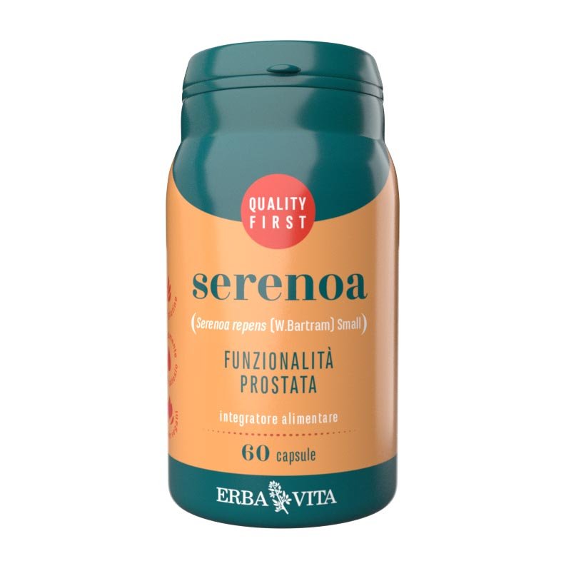 Erba Vita Integratori alimentari a Base Vegetale Serenoa Benessere Uomo 60 Capsule