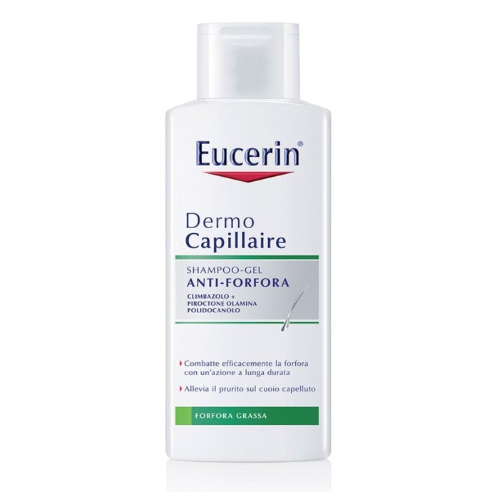 Eucerin DermoCapillaire Shampoo Gel Forfora Grassa Pelli Sensibili 250 ml Eucerin DermoCapillaire Shampoo Gel Forfora Grassa Pelli Sensibili 250 ml