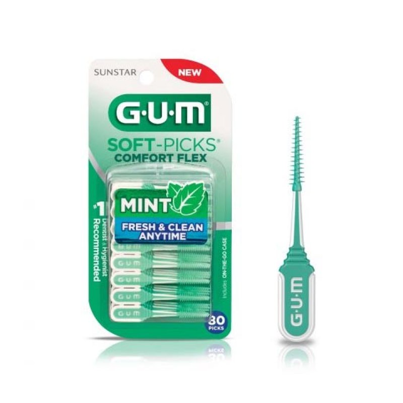 GUM Salute e Igiene Dentale Soft Picks Comfort Flex Mint Scovolini Interdentali Ergonomici 40 pz GUM Salute e Igiene Dentale Soft Picks Comfort Flex Mint Scovolini Interdentali Ergonomici 40 pz