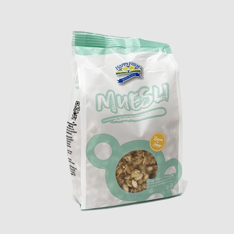 Happy Farm Alimenti senza Glutine Healthy Farm Muesli Zenzero e Limone 250 g