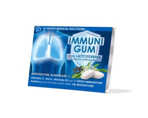 Dante Medical Integratori Alimentari in Chew-Gum Immuni GUM Gusto Erbe 18 Gomme da Masticare
