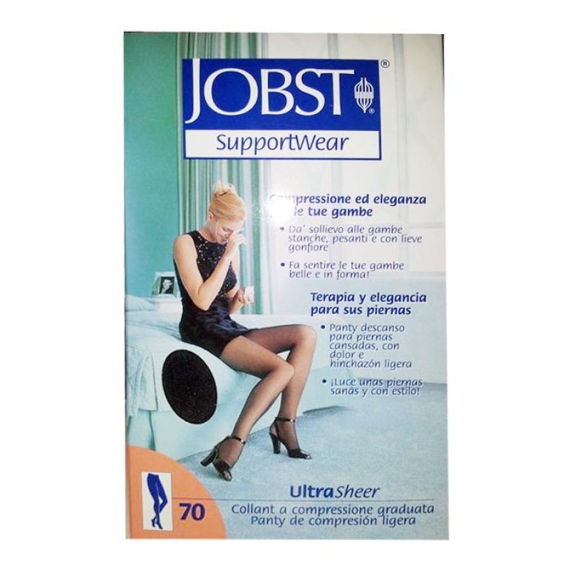 Essity  Linea Benessere Gambe Jobst Ultrasheer 10-15mmhg  Calza Compressiva Collant Nero Taglia 4