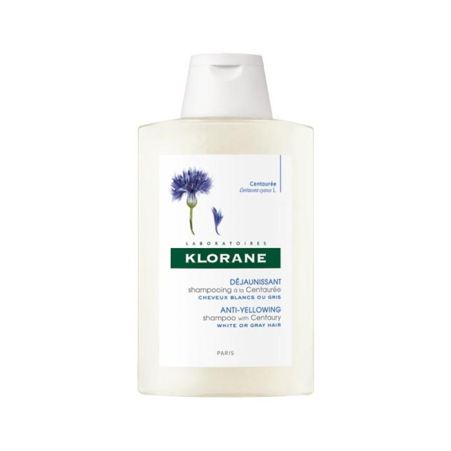 Klorane Trattamenti Rigeneranti per Capelli Shampoo Centaurea Capelli Bianchi o Grigi 400 ml