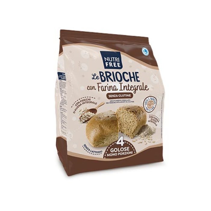 Nutrifree Alimenti senza Glutine Dolci e Merende Le Brioche con Farina Integrale.4 pz Nutrifree Alimenti senza Glutine Dolci e Merende Le Brioche con Farina Integrale.4 pz