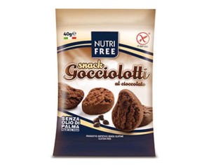 Nutrifree Alimenti senza Glutine Dolci e Merende Gocciolotii al Cioccolato 400 g