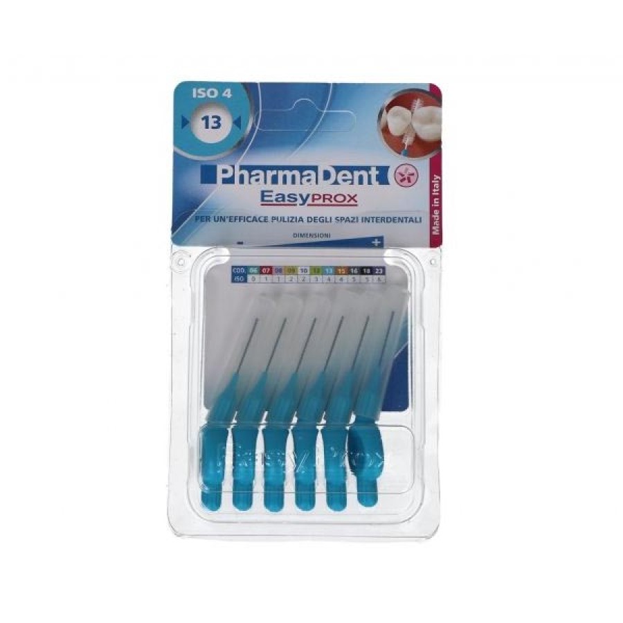 Pharmadent Igiene Orale e Denti Sani Easyprox Scovolini Dentali Misura 13  Colore Azzurro 6 pz