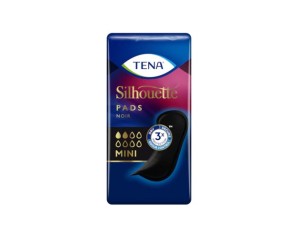 Essity Linea Incontinenza Femminile Leggera Tena Silhouette Noir Mini Assorbente Nero 18 Pezzi