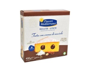 Eurospital Piaceri Mediterranei Alimenti senza Glutine Soffice Torta con Crema di Nocciole 400 g
