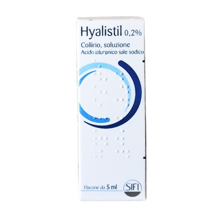 Hyalistil Collirio di acido ialuronico per occhio secco 0,2% 5ml Hyalistil Collirio di acido ialuronico per occhio secco 0,2% 5ml