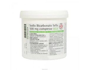 Bicarbonato di sodio 500 milligrammi 1000 compresse SELLA per digestione e acidità di stomaco