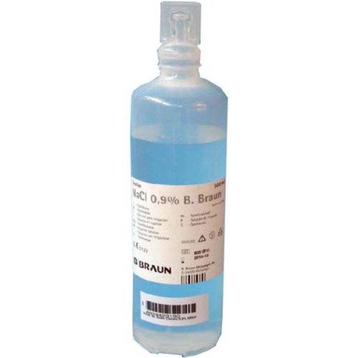 Sodio Cloruro 0,9% Soluzione per Infusione Endovenosa 500 ml Flacone &ndash; Dispositivo Medico Sterile per Idratazione e Ripristino Elettrolitico