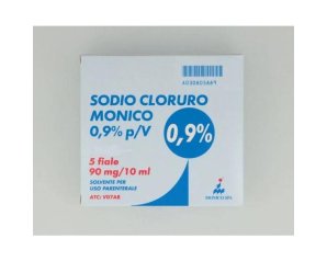Sodio cloruro 0,9 percento SALF fiale 2 ml - soluzione fisiologica iniettabile