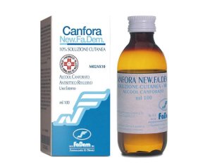 Canfora New Fa.Dem. 10% Soluzione Cutanea 1 Flacone 100 Ml Di 10% Soluzione Cutanea 1 Flacone 1000 Ml Di Soluzione Idroalcolica