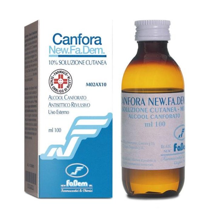 Canfora New Fa.Dem. 10% Soluzione Cutanea 1 Flacone 100 Ml Di 10% Soluzione Cutanea 1 Flacone 1000 Ml Di Soluzione Idroalcolica Canfora New Fa.Dem. 10% Soluzione Cutanea 1 Flacone 100 Ml Di 10% Soluzione Cutanea 1 Flacone 1000 Ml Di Soluzione Idroalcolica