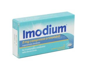 Imodium Compresse Orosolubili Due Milligrammi Confezione da 12 Compresse Antidiarroico per Diarrea Acuta e Cronica