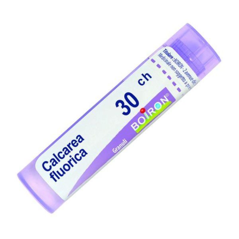 Calcarea Fluorica trentesima diluizione centesimale granuli 1 grammo rimedio omeopatico per ossa denti articolazioni e tessuto connettivo