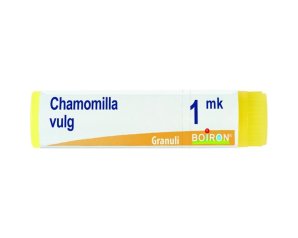 Boiron Chamomilla Vulgaris Dose Monodose MK och Rimedio Omeopatico in Granuli per Coliche e Dentizione dei Bambini