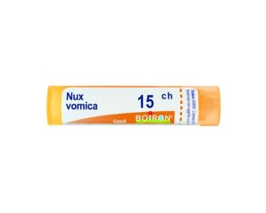 Nux Vomica 15 CH granuli omeopatici in tubo – rimedio naturale per disturbi digestivi, nausea e tensione nervosa
