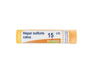 Hepar sulfuris calcareum 15CH globuli Boiron - rimedio omeopatico in globuli 15CH